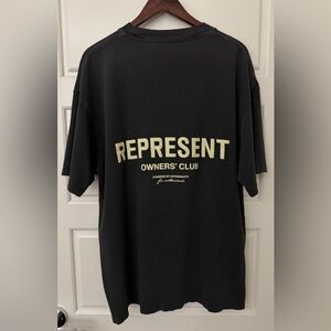 Represent Owners' Club Oversize Black T-Shirt, size L